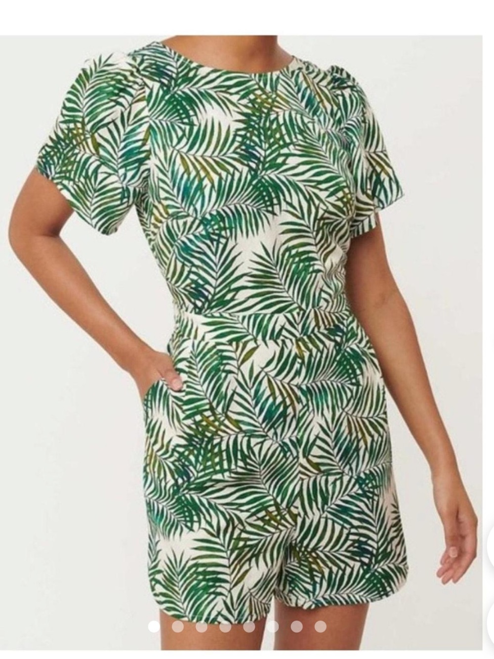 Loft Linen Blend Palm Romper
